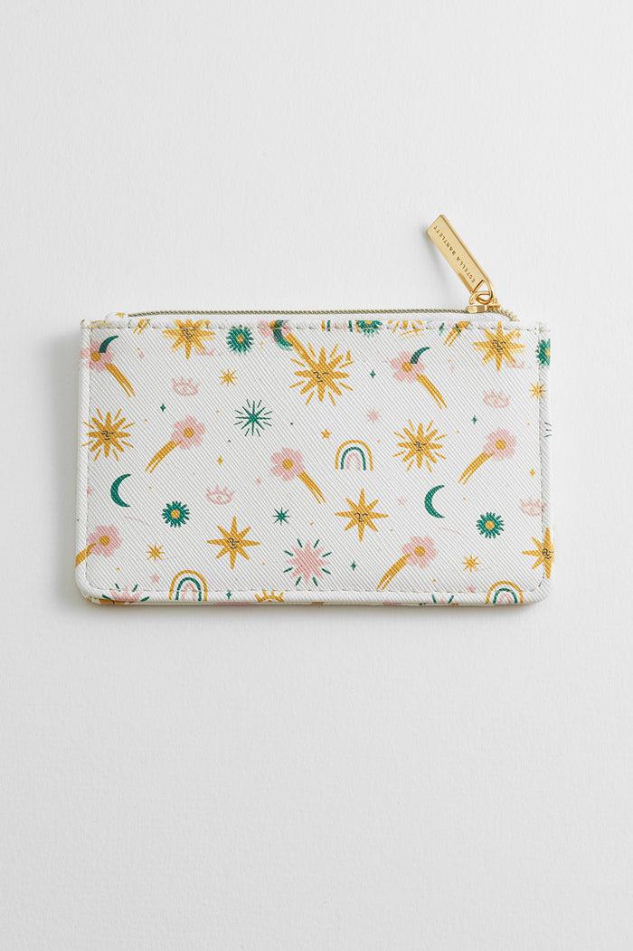 estella bartlett Rectangle Card Purse Cream Icons Print