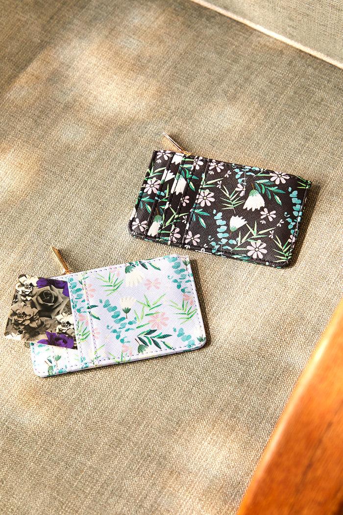 Estella Bartlett Rectangle Card Purse Dark Floral Print