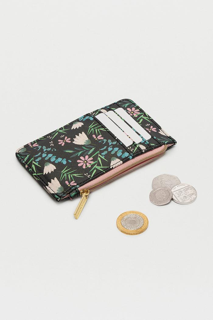 Estella Bartlett Rectangle Card Purse Dark Floral Print