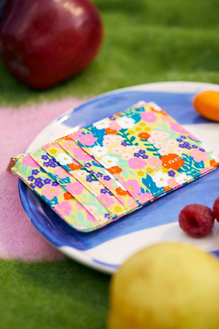 Estella Bartlett Rectangle Card Purse Yellow Floral Print
