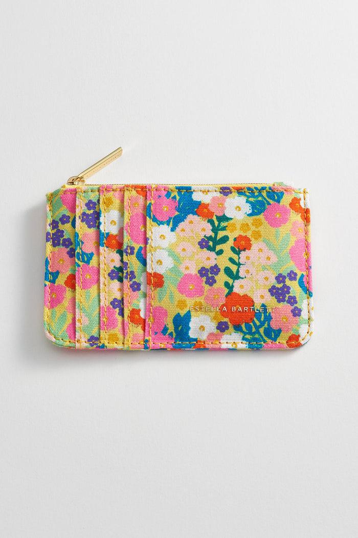 estella bartlett Rectangle Card Purse Yellow Floral Print