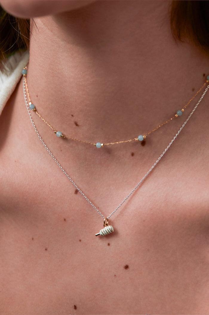 Estella Bartlett So Cool Twister Lolly Pendant Silver Plated Packaging Message: You're So Cool