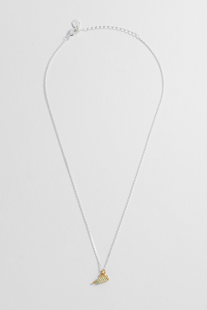 Estella Bartlett So Cool Twister Lolly Pendant Silver Plated Packaging Message: You're So Cool