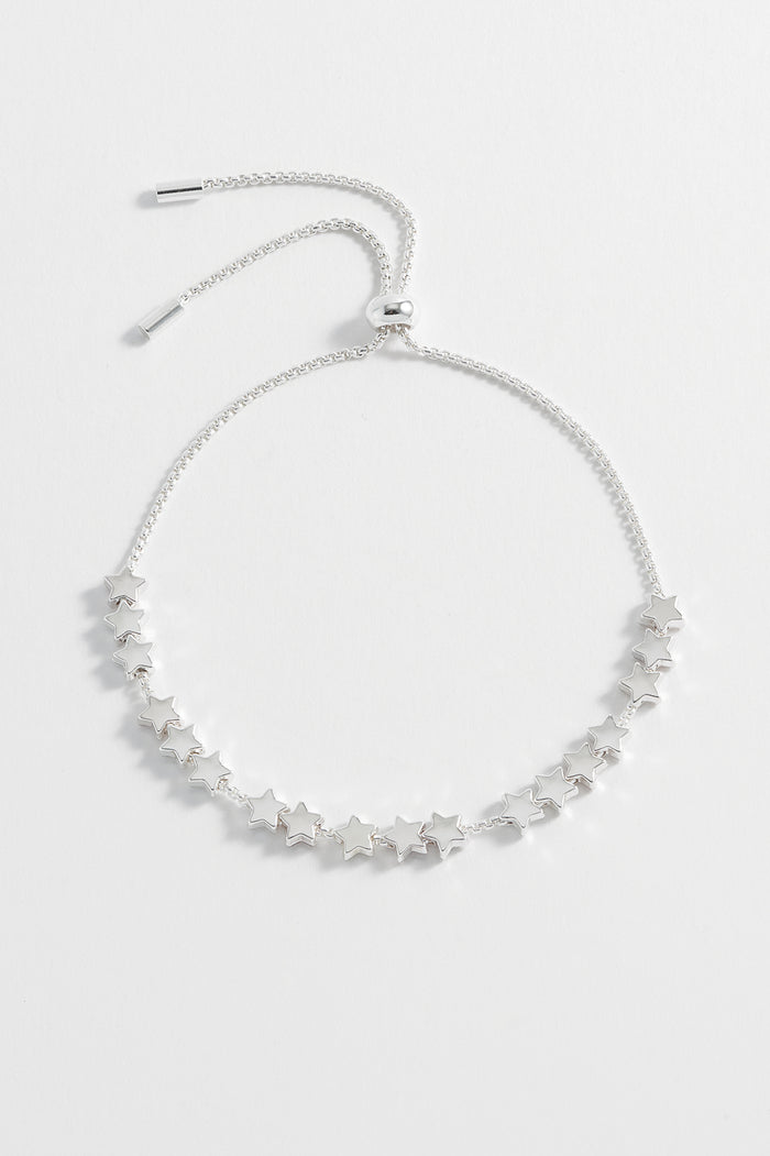 Estella Bartlett Stars So Bright Slider Bracelet Silver Plated Packaging Message: Stars So Bright