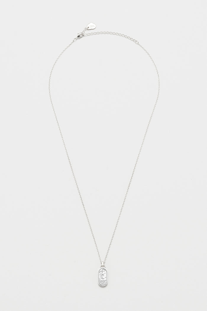 Estella Bartlett Summer Night Sea Charm Pendant Silver Plated Packaging Message: Love You To The Moon And Back