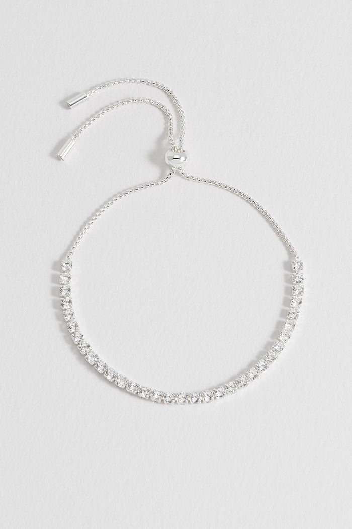Estella Bartlett Tennis Chain Amelia Bracelet Silver Plated Packaging Message: Lovely Little Things