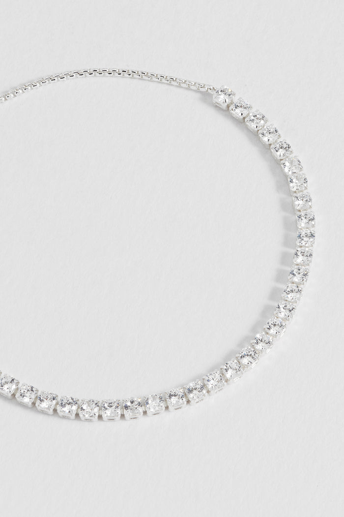 Estella Bartlett Tennis Chain Amelia Bracelet Silver Plated Packaging Message: Lovely Little Things