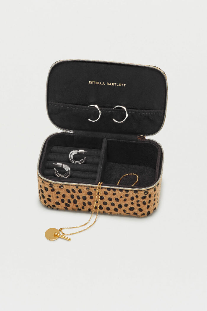 Estella Bartlett Treasure Chest Mini Jewellery Box Cheetah Pony-effect