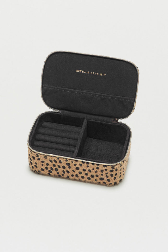 Estella Bartlett Treasure Chest Mini Jewellery Box Cheetah Pony-effect