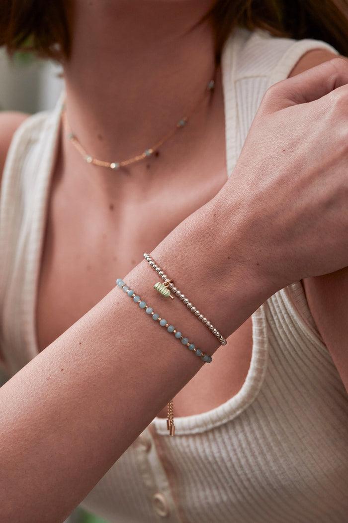 Estella Bartlett Twister Lolly Bracelet Gold And Silver Plated Packaging Message: You're So Cool