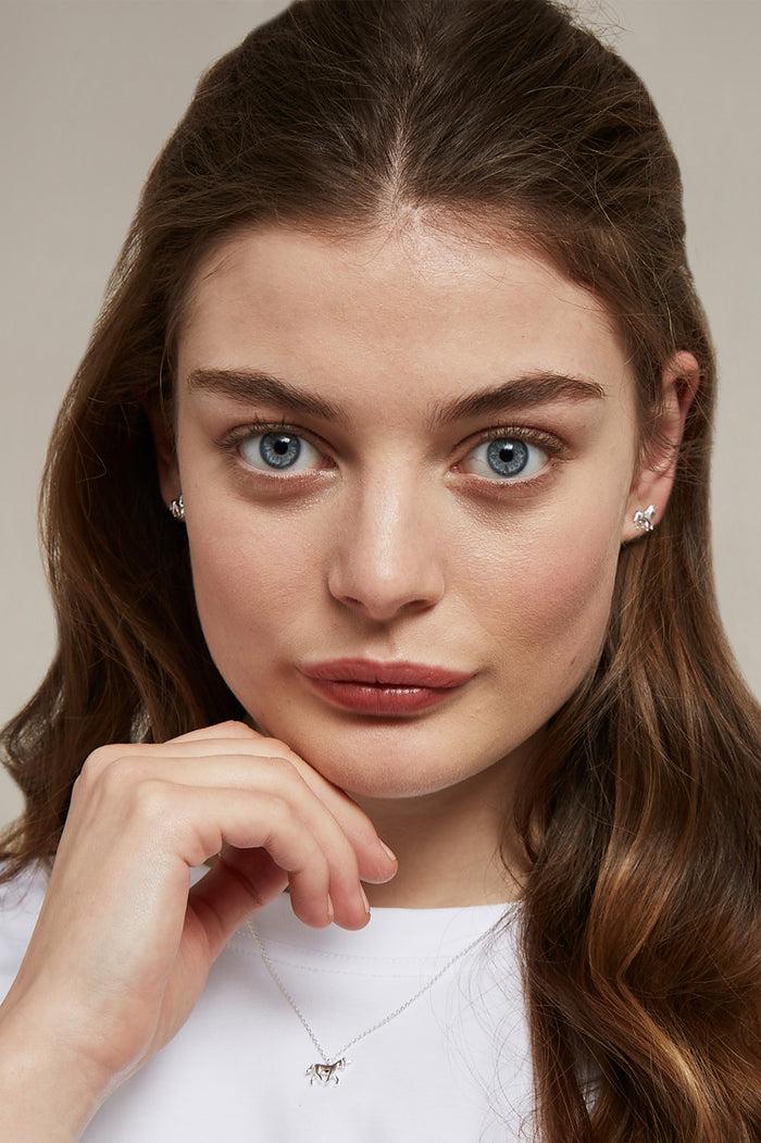 Estella Bartlett Unicorn Necklace Silver Plated Packaging Message: Treasure Me