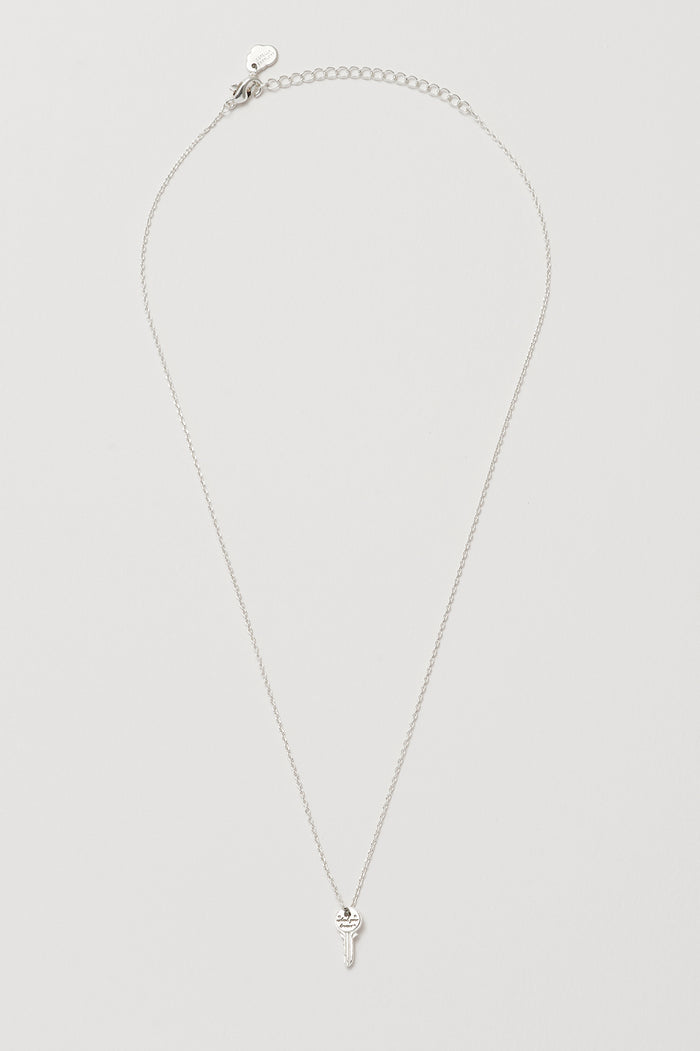 Estella Bartlett Unlock Your Dreams Key Pendant Silver Plated Packaging Message: Treasure Me