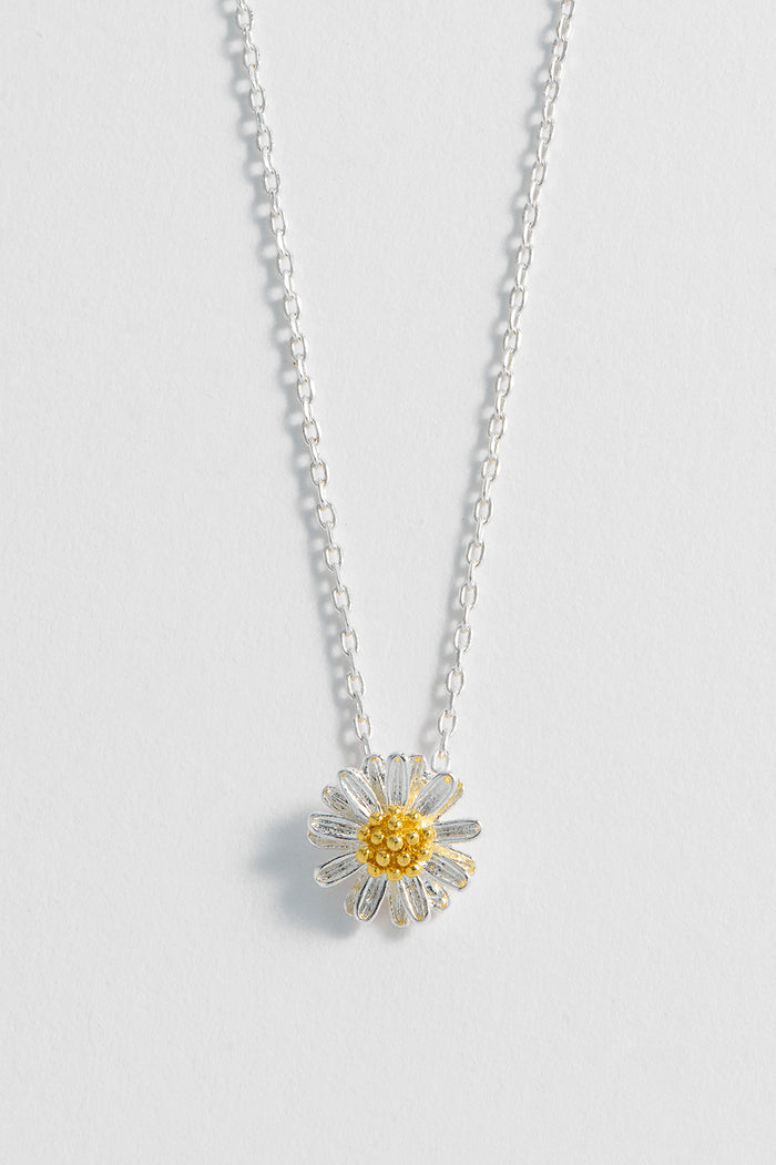 Estella Bartlett Wildflower Necklace Silver Plated Packaging Message: Wildflower