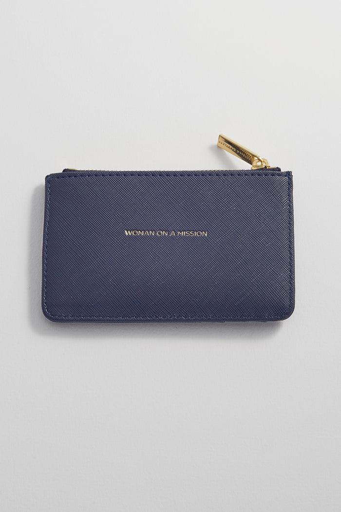 Estella Bartlett Woman On A Mission Card Purse Navy
