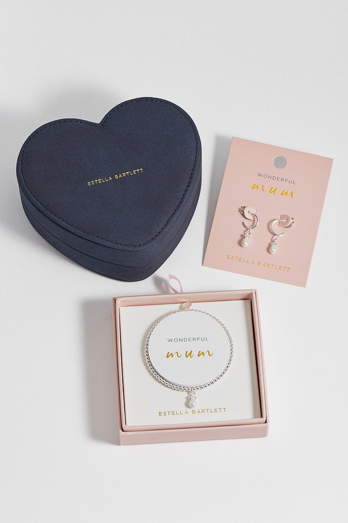 estella bartlett Wonderful Mum 3-Piece Gift Set Silver Plated