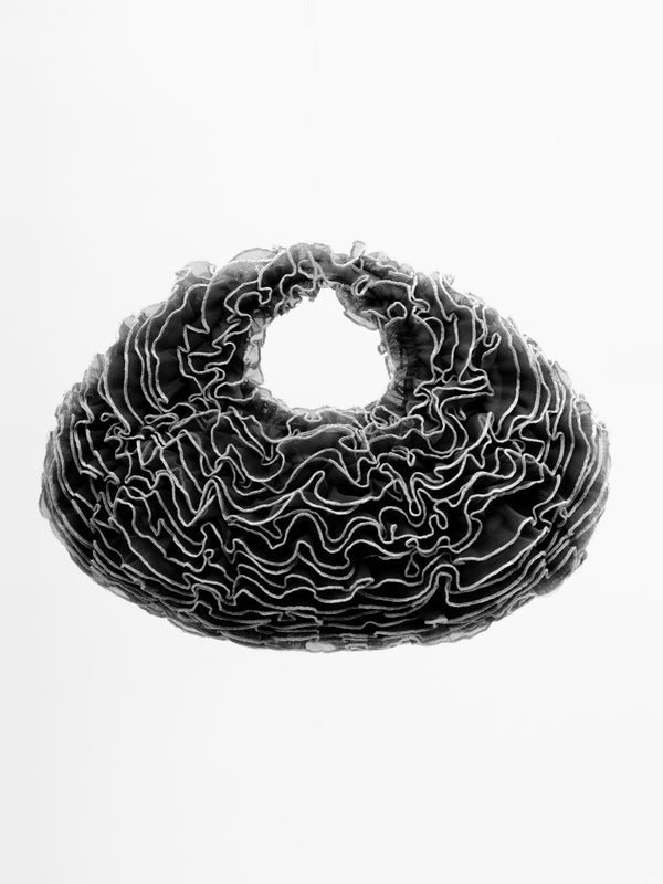 ester manas Black and white Cancan handbag