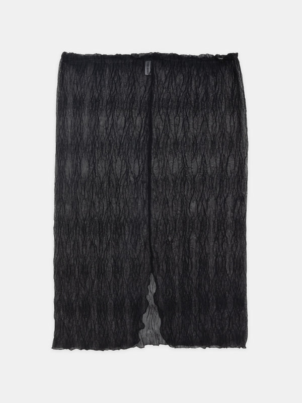 ester manas Black Crumpled Easy Skirt