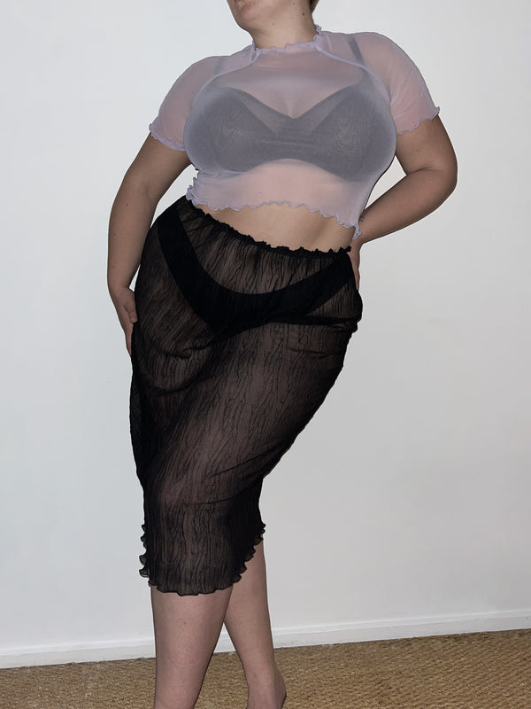 Ester Manas Black Crumpled Easy Top