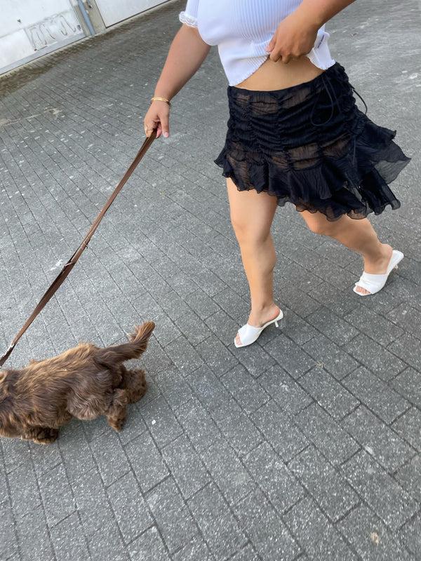 Ester Manas Black Signature Mini Skirt