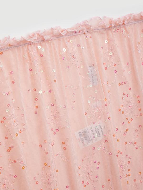 Ester Manas Blossom Pink Sequin Skirt