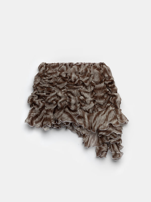 ester manas Brown Signature Mini Skirt