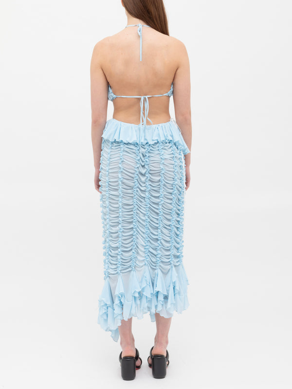 Ester Manas Butterfly Ruched Dress