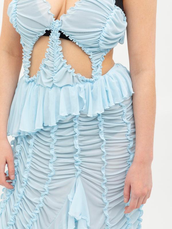 Ester Manas Butterfly Ruched Dress