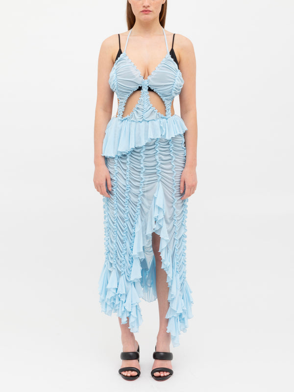 ester manas Butterfly Ruched Dress