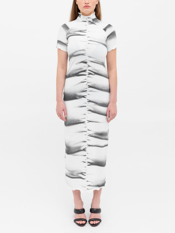 ester manas Cotton Jersey Print Long Dress