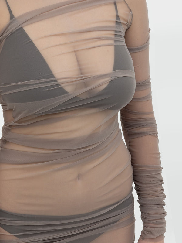 Ester Manas Draped Long Dress