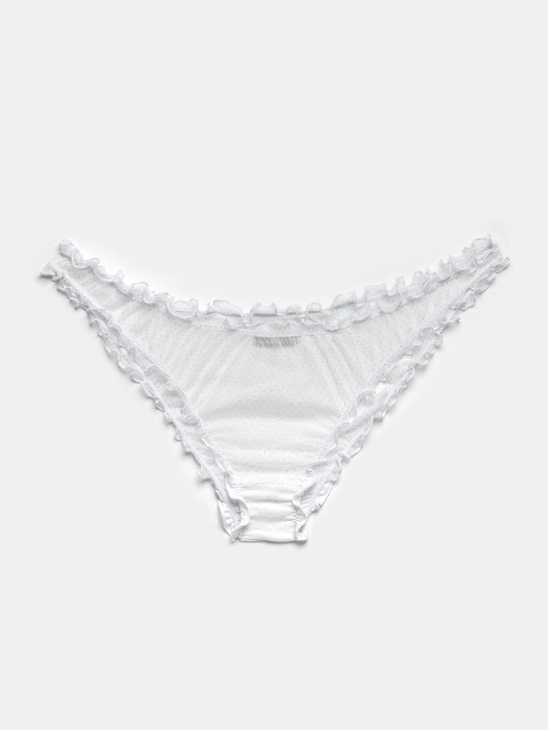 ester manas Micro Polka Dots Ruffled Panties