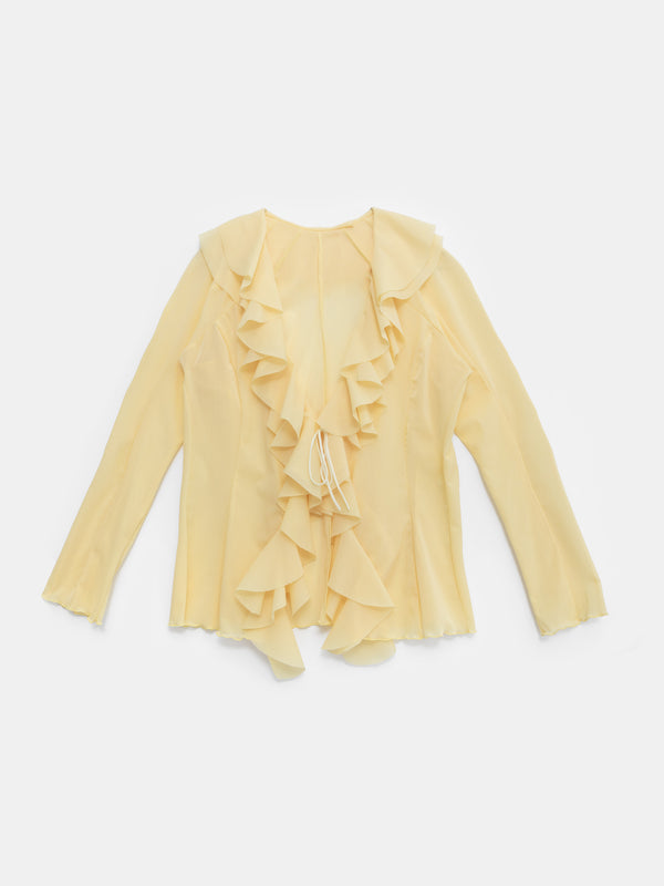 ester manas Mimosa Ruffled Bolero