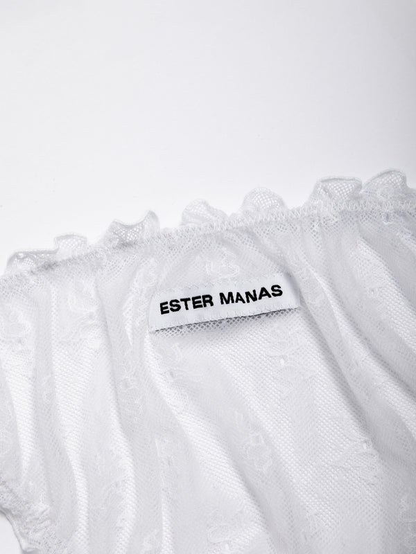 Ester Manas Mini Bow Lace Ruffled Panties