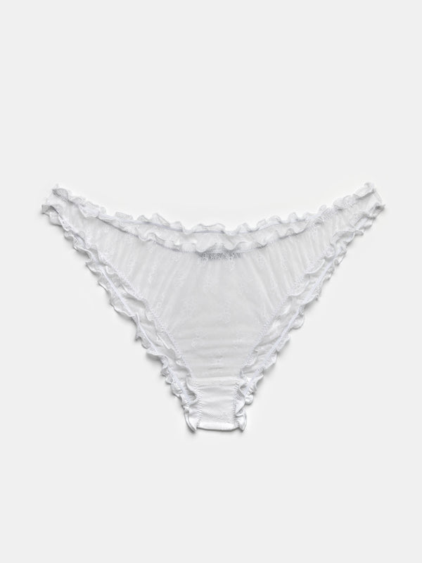 ester manas Mini Bow Lace Ruffled Panties