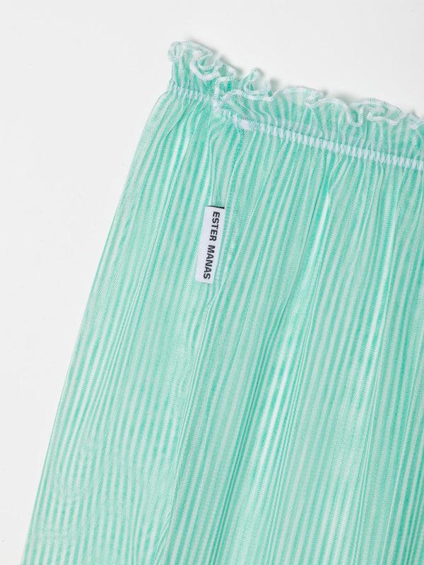 Ester Manas Mint Striped Easy Skirt