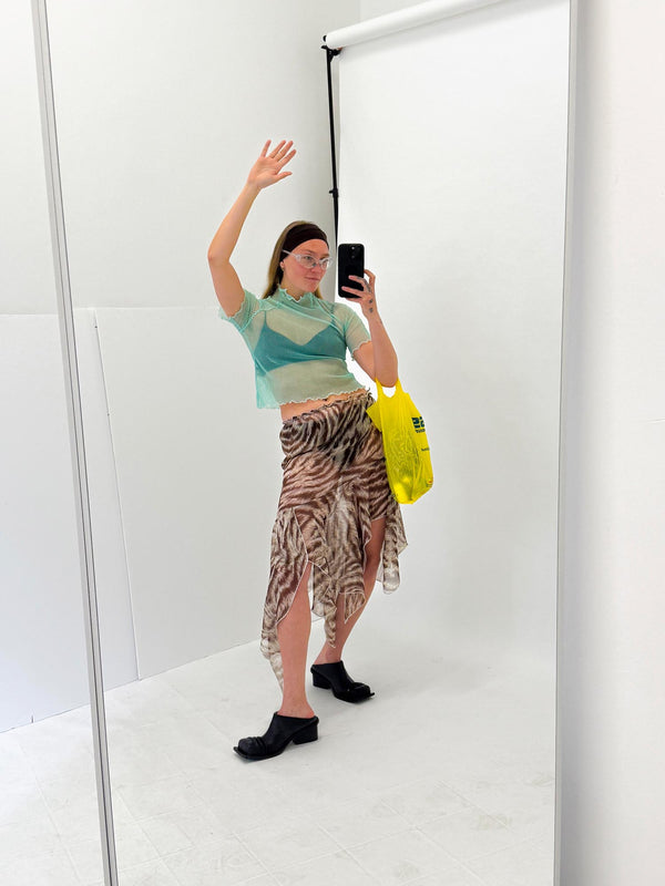 Ester Manas Mint Striped Easy Top