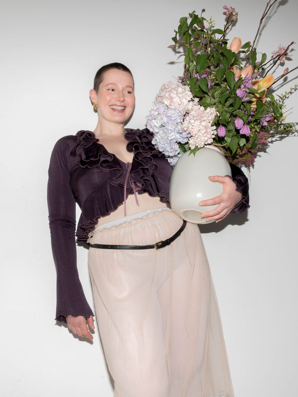 Ester Manas Mulberry Crop Bolero