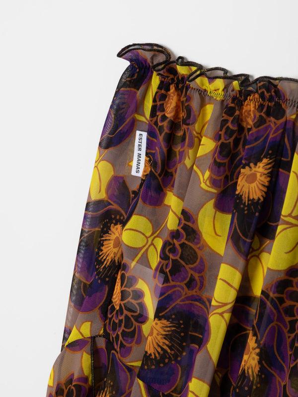 Ester Manas Multicolor Floral Asymmetric Skirt