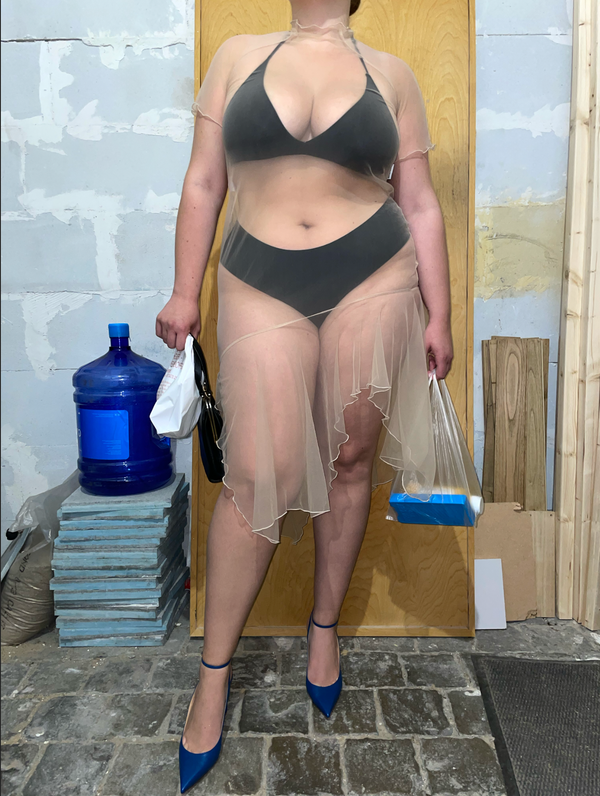 Ester Manas Nude Easy Dress