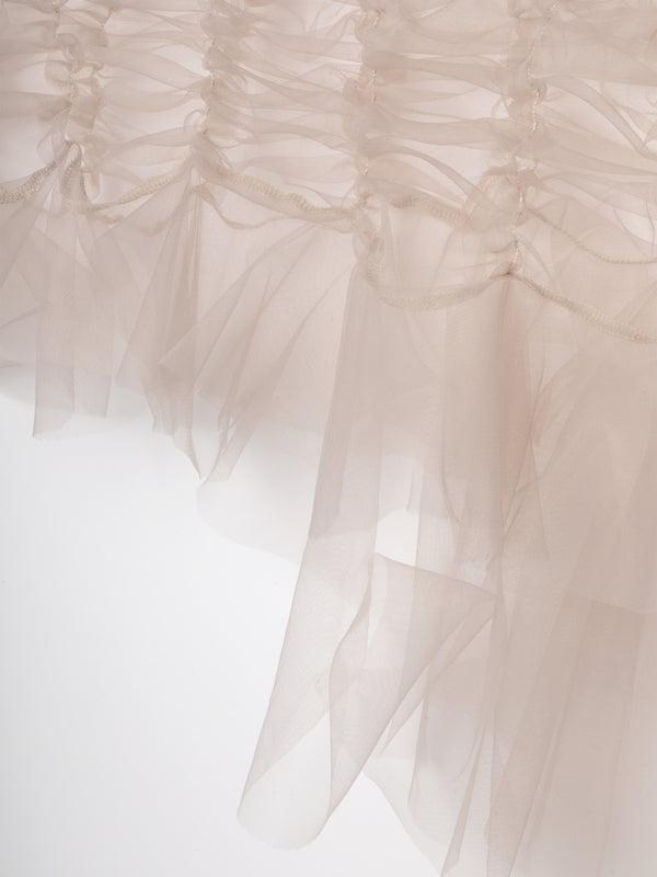 Ester Manas Nude Signature Mini Skirt