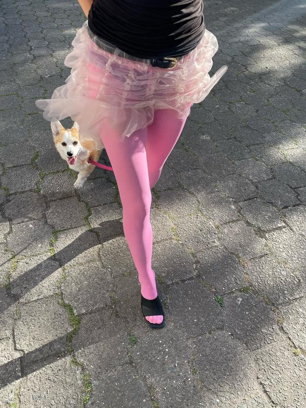 Ester Manas Nude Signature Mini Skirt