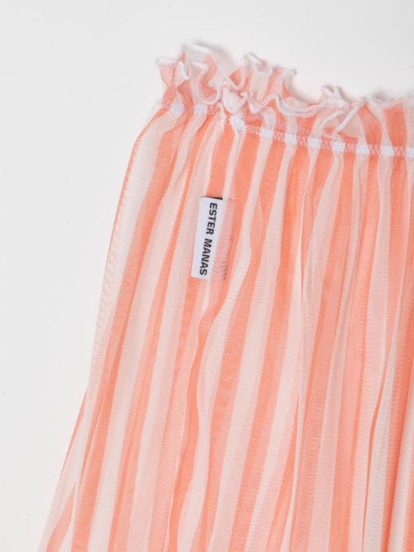 Ester Manas Peach Striped Easy Skirt