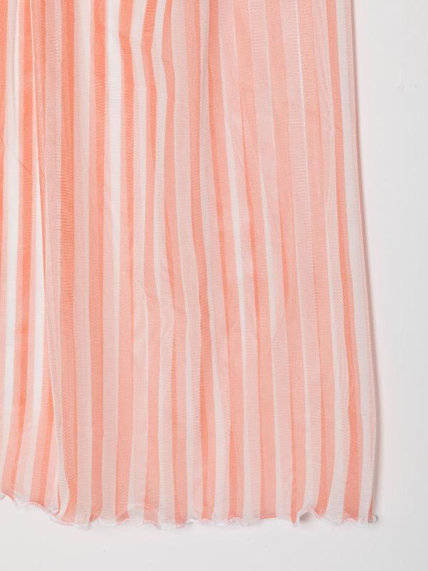 Ester Manas Peach Striped Easy Skirt