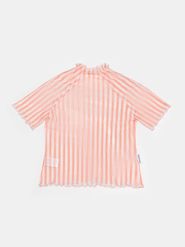 ester manas Peach Striped Easy Top