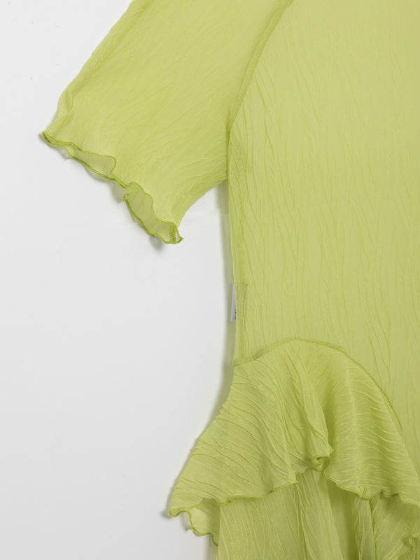 Ester Manas Pistachio Crumpled Easy Dress