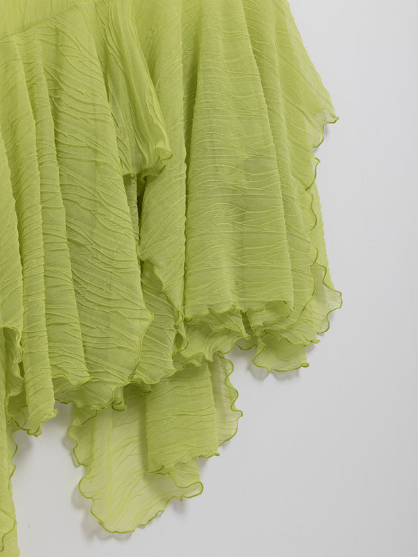 Ester Manas Pistachio Crumpled Easy Dress