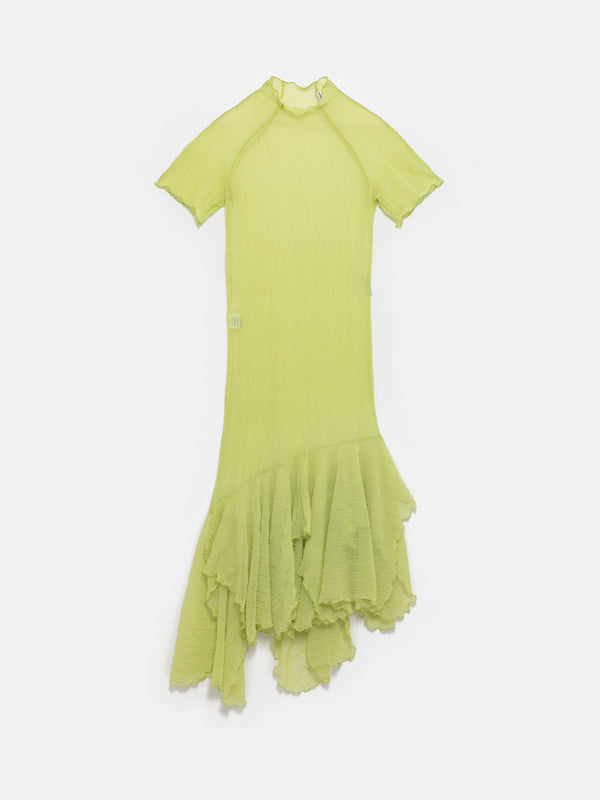 ester manas Pistachio Crumpled Easy Dress