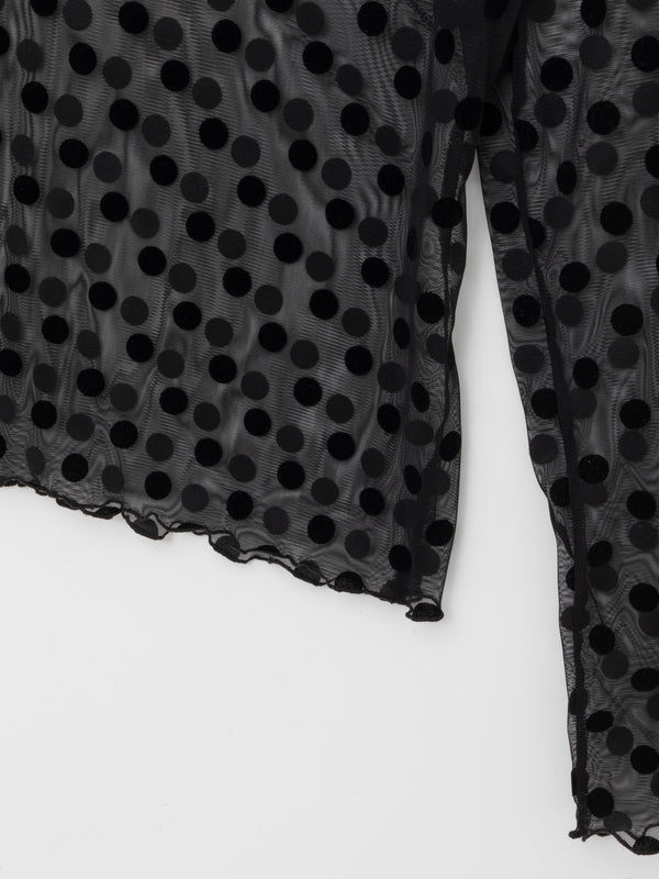 Ester Manas Polka Dots Black Easy Top