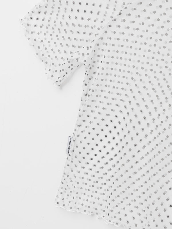 Ester Manas Polka Dots White Easy Top
