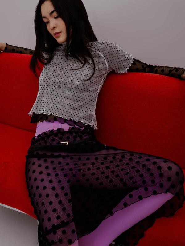 Ester Manas Polka Dots White Easy Top